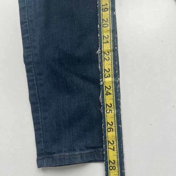Ann Taylor Women's Skinny Ankle Modern Fit Jeans Dark Blue 8 - Picture 4 of 7